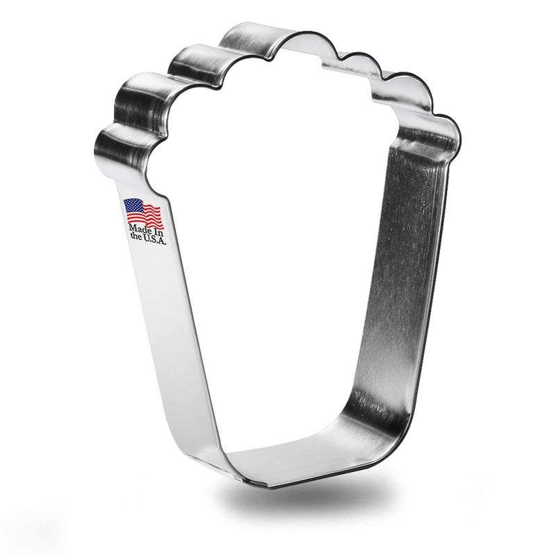 Foose Popcorn Cookie Cutter 3.75 Inch - Made in the USA â€“ Foose Cookie Cutters Tin Plated Steel Popcorn Cookie Mold - Image 1